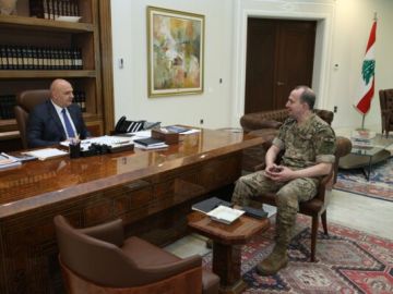 قائد الجيش أطلع الرئيس عون على الأوضاع الأمنية بالبلاد في ضوء التطورات الأخيرة في الجنوب
