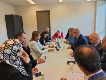 حيدر التقى عدد من نظرائه العرب على هامش مؤتمر العمل الدولي بجنيف ووزيرة العمل السورية أكدت السعي لإعادة النازحين