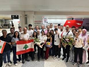 استقبال حاشد لبعثة الكاراتيه العائدة من الأردن