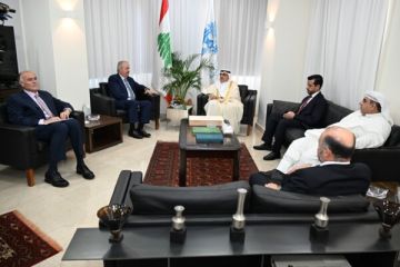 ياسين جابر: لدى الصندوق الكويتي النية لإصلاح المشاريع التي تضررت بسبب الحرب ومنحة لإعداد دراسة لإنشاء إهراءات جديدة