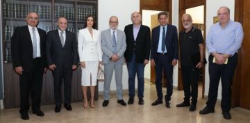 ستريدا جعجع عرضت مع رئيس مجلس الإنماء والإعمار لمشاريع إنمائية لقضاء بشري