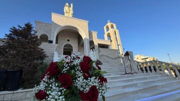 تدشين اطول تمثال للقديسة ريتا في الشرق الأوسط في قب الياس