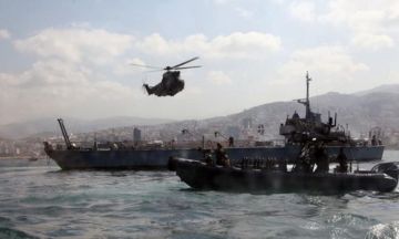 بالصور- مناورة للجيش وقوى الأمن في البحر