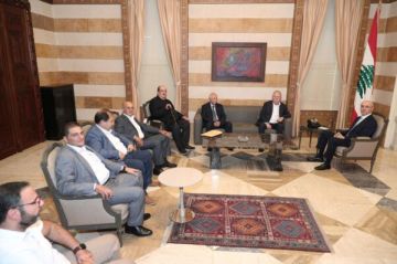 ميشال ضاهر ووفد رؤساء البلديات يزورون وزير الداخلية لبحث احتياجات بلدات قضاء زحلة