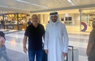 علي الكواري في لبنان والقاصوف يستقبله في المطار علي الكواري في لبنان والقاصوف يستقبله في المطار