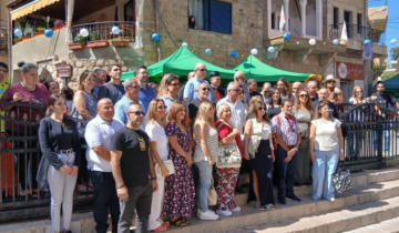 لحود من مهرجان التفاح والنبيذ في بقاعكفرا: نعمل لربط الزارعة بالصناعة ومصر ستزيد من استيراد التفاح اللبناني