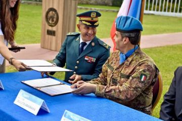 حفل تسلم هبة مقدمة من قوة الأمم المتحدة المؤقتة في لبنان - اليونيفيل للجيش اللبناني في الناقورة