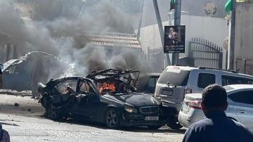 بالصورة: غارة على سيارة عند مدخل مستشفى تبنين