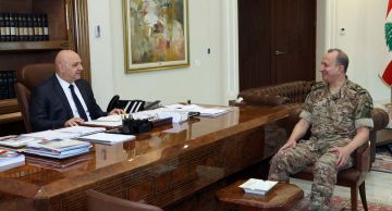 الرئيس عون بحث مع قائد الجيش أوضاع الجنوب ومكافحة المخدرات