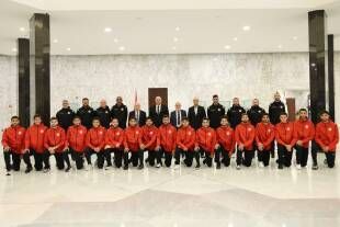 رئيس الجمهورية استقبل وفد منتخب لبنان الأولمبي رئيس الجمهورية استقبل وفد منتخب لبنان الأولمبي