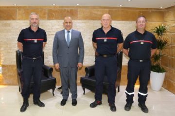 المدير العام للدفاع المدني استقبل وفدا فرنسيا لتعزيز التعاون في إدارة الأزمات