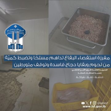 ضبط كمية من لحوم وبقايا دجاج فاسدة وتوقيف متورطين