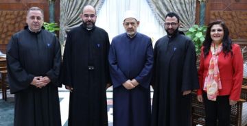 وفد من آباء الرهبانية الأنطونية زار شيخ الأزهر: لإطلاق وصايا ومبادئ تحفز عالمنا على الحوار