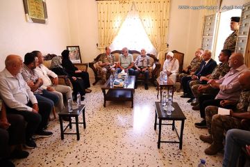 العماد هيكل عزى عائلات شهداء في الجيش: مستمرون من أجل لبنان واللبنانيين ولن تثنينا الصعوبات عن أداء واجبنا