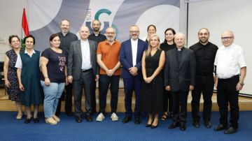 بروفسور من معهد يوحنا بولس الثاني الحبري في روما زار الحكمة: الجامعة مختبر ثقافي آمن للتواصل بروفسور من معهد يوحنا بولس الثاني الحبري في روما زار الحكمة: الجامعة مختبر ثقافي آمن للتواصل