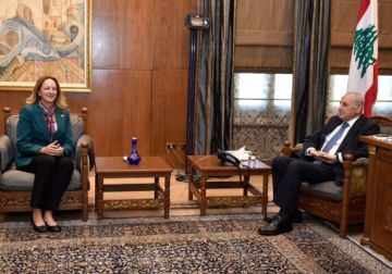 بري التقى السفيرة الاميركية في زيارة وداعية وبحث مع ريزا في الشأن المتصل بإعادة الاعمار