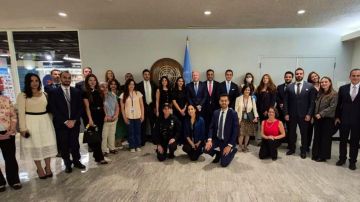 رجي التقى الموظفين اللبنانيين في الجمعية العامة للأمم المتحدة