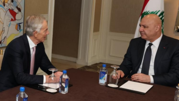 الرئيس عون التقى طوني بلير وطلب مساعدة أميركا للضغط على إسرائيل لوقف اعتداءاتها لاستكمال انتشار الجيش وحصر السلاح في يد الدولة الرئيس عون التقى طوني بلير وطلب مساعدة أميركا للضغط على إسرائيل لوقف اعتداءاتها لاستكمال انتشار الجيش وحصر السلاح في يد الدولة