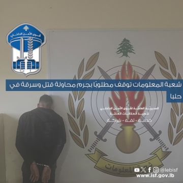 شعبة المعلومات توقف مطلوبا بجرم محاولة قتل وسرقة في حلبا