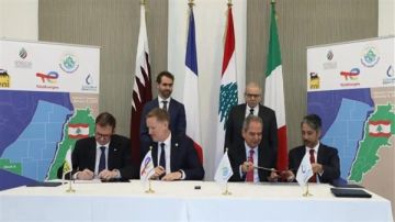 بحضور الرئيس سلام... توقيع اتفاق التنقيب عن الغاز في البلوك 8! بحضور الرئيس سلام... توقيع اتفاق التنقيب عن الغاز في البلوك 8!