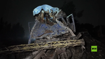 آليات مدمرة بقصف إسرائيلي في جنوب لبنان