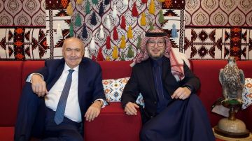 السفير السعودي استقبل مخزومي السفير السعودي استقبل مخزومي