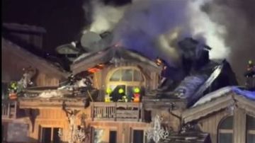 حريق في فندق فاخر بجبال الألب الفرنسية (فيديو)