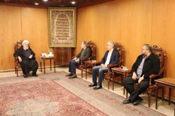 الخطيب عرض مع شكر مستجدات قضية النقيب المتقاعد المخطوف واستقبل أمين سر التقدمي ورئيس مستشفى الزهراء