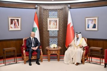 الحجار التقى نظيره البحريني: حريصون على توسيع آفاق التعاون والتواصل الحجار التقى نظيره البحريني: حريصون على توسيع آفاق التعاون والتواصل