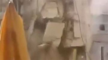 انهيار مبنى في الضاحية انهيار مبنى في الضاحية