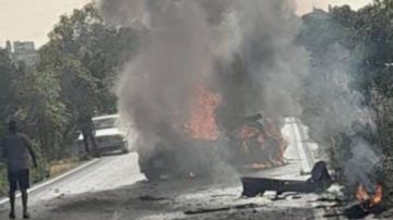 غارة على رابيد على طريق عام بلدة بريقع