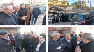 النائب حمادة تفقد الأهالي في أماكن الاستهداف الصهيوني في قناريت