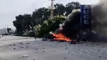 بالفيديو: غارة على سيارة في صور