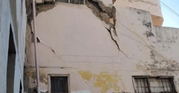 رئيس بلدية طرابلس تفقد المبنى المهدد بالسقوط