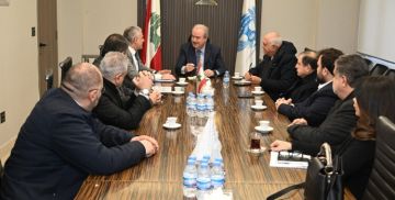 جابر استقبل سفير قطر وتسلم من رؤساء نقابات المهن الحرة ملاحظاتهم على قانون الفجوة المالية