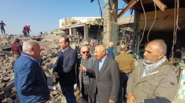 رئيس غرفة التجارة والصناعة في صيدا تفقد المدينة الصناعية في سينيق وعاين أضرار الغارة الإسرائيلية