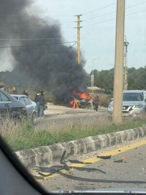 النشرة: غارة من مسيرة تستهدف سيارة على اوتوستراد الزهراني