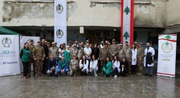 الجيش يقيم يوما طبيا مجانيا للمواطنين في الضاحية الجنوبية