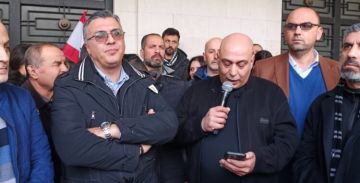 اعتصام لموظفي الإدارات العامة أمام سراي زحلة رفضا لـالأوضاع المعيشية والوظيفية المتدهورة