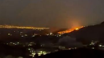 بالفيديو: حزام ناري