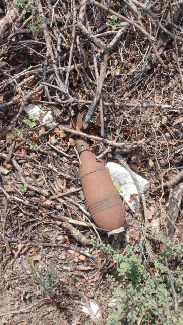 اكتشاف قذيفة هاون قديمة خلال أعمال حفر في بلدة تحوم البترون !!