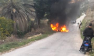 غارة إسرائيلية استهدفت سيارة بين بلدتي زيتا وبنعفول في قضاء صيدا