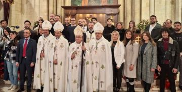 المطران علوان ترأس قداسا بمناسبة اليوم العالمي للسلام في بكركي