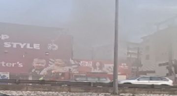 بالفيديو.. حريق قبل مفرق غزير كسروان