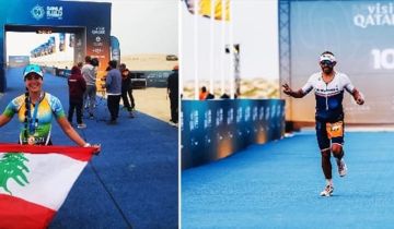 نتائج واعدة للبنانيين ليندزي ناضر وعلي الزعبي بسباق صملة القطري للترياتلون