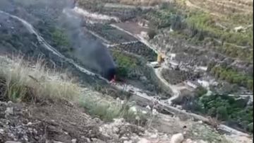 بالفيديو: المشاهد الاولى بعد استهداف السيارة