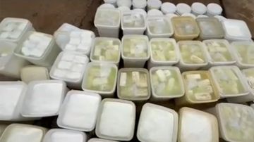 بالفيديو: ضبط أجبان وألبان مهربة