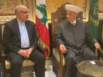 دريان استقبل السفير الإيراني في زيارة وداعية دريان استقبل السفير الإيراني في زيارة وداعية