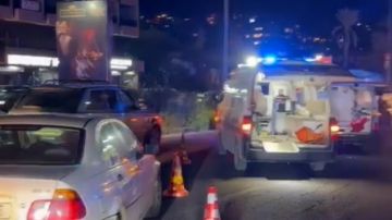 بالفيديو: حادث كبير وسقوط جرحى