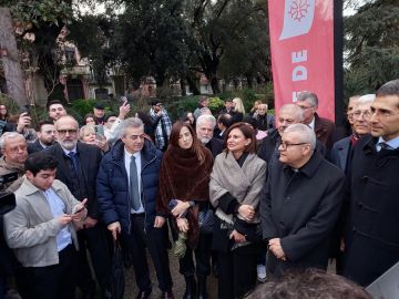 بستاني شاركت في افتتاح حديقة أرز لبنان في تولوز الفرنسية